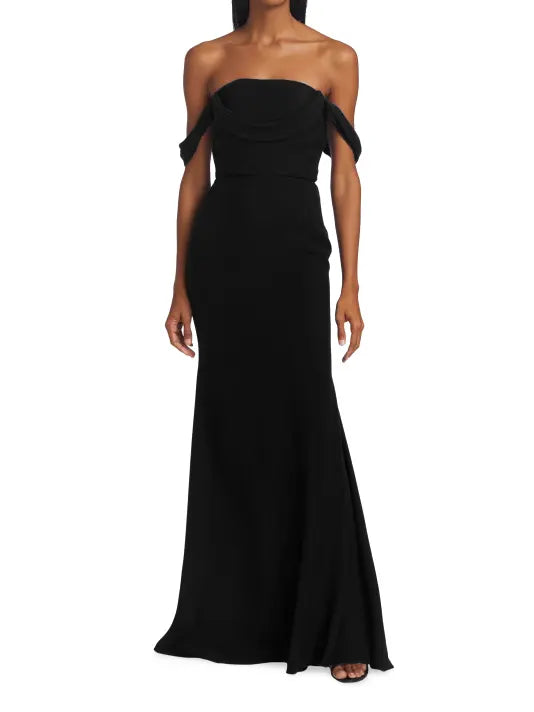 Vera Wang - Andree Off Shoulder - Black