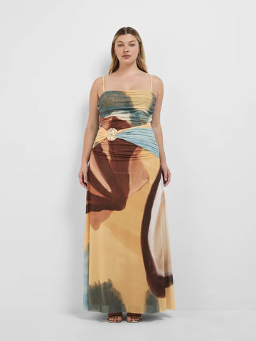 Sheike - Sicily Maxi Gown - Abstract