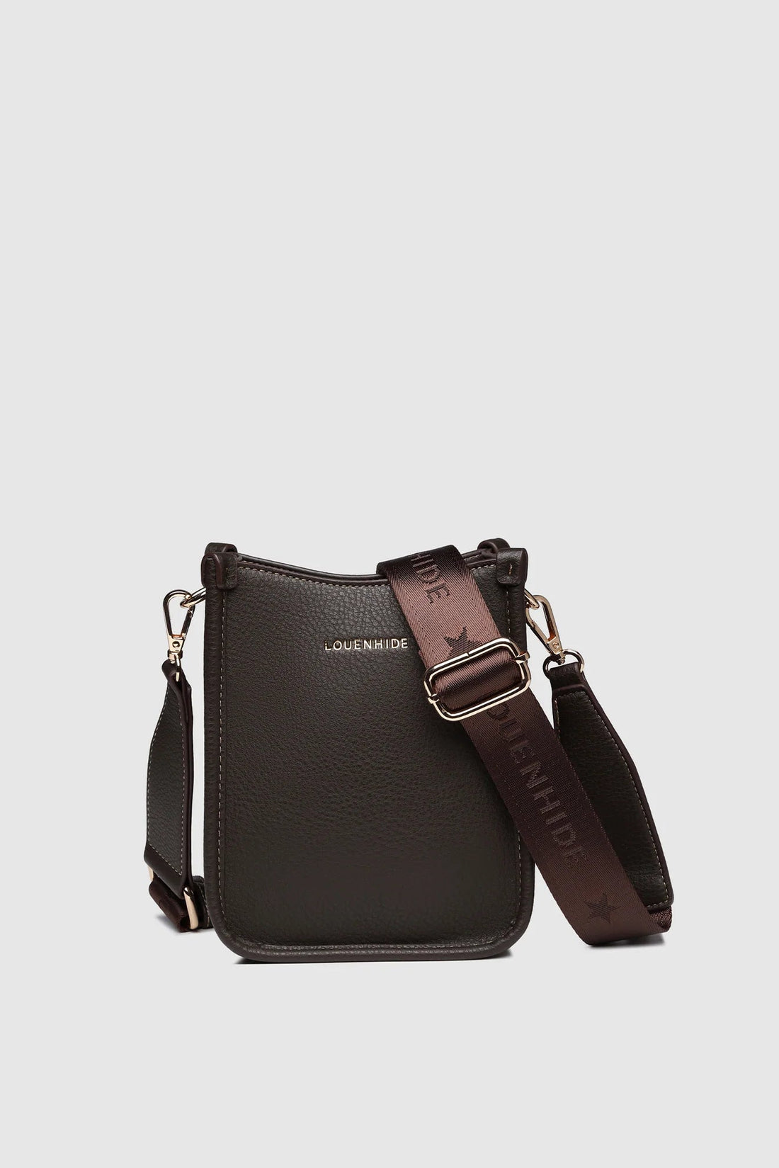 Louenhide - Parker Phone Crossbody Bag - Chocolate