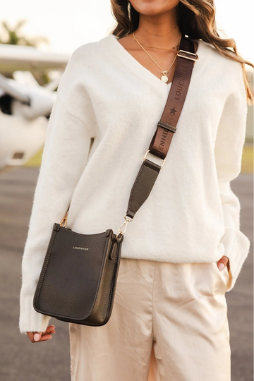 Louenhide - Parker Phone Crossbody Bag - Chocolate
