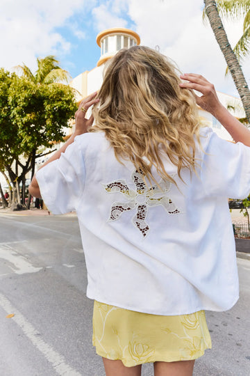 Summi Summi - SS Anglaise Shirt - White