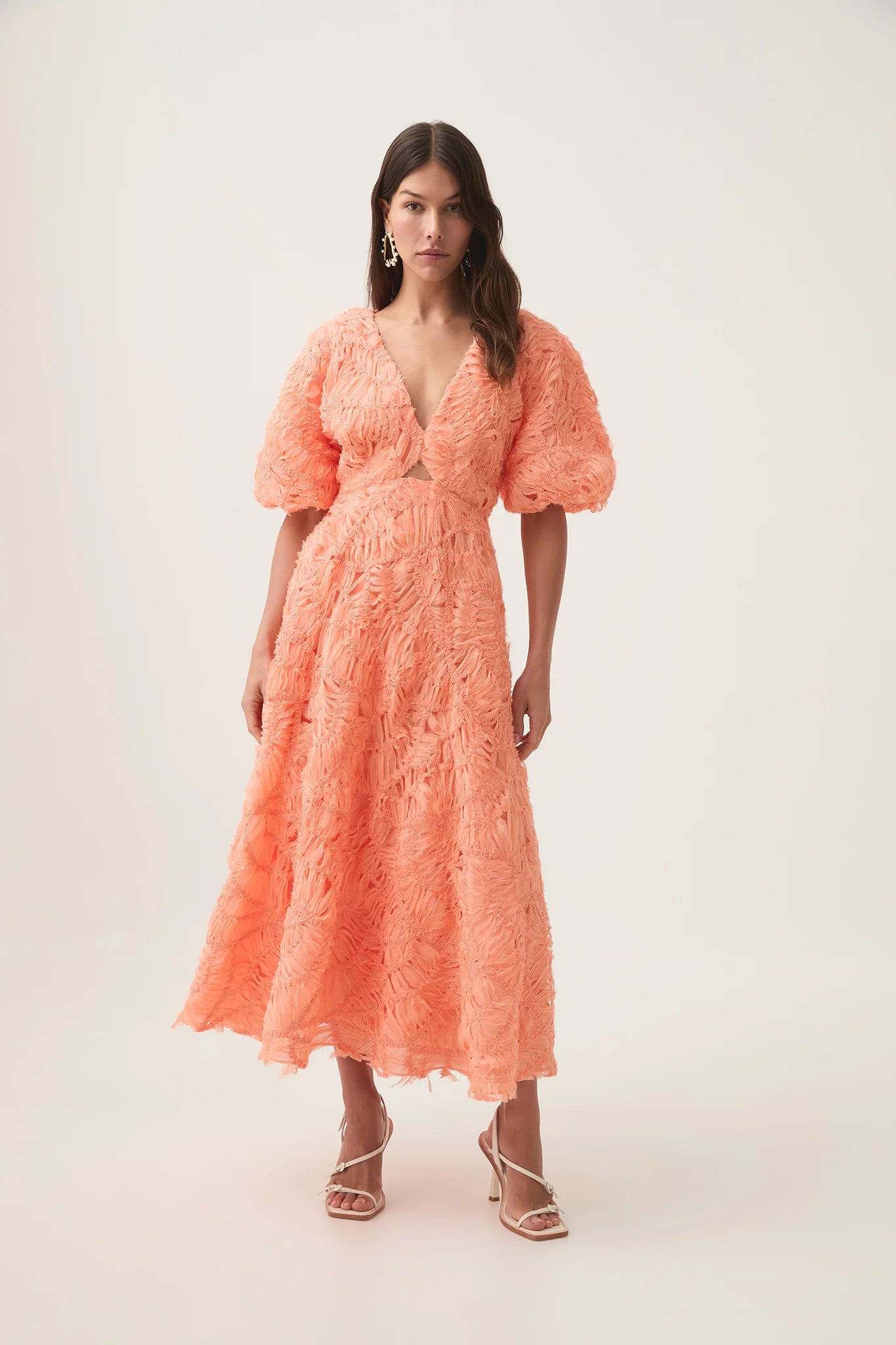 AJE - Textured Knit Midi Dress