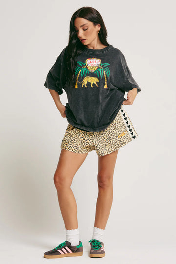SABBI - Leopard Drill Mini Short