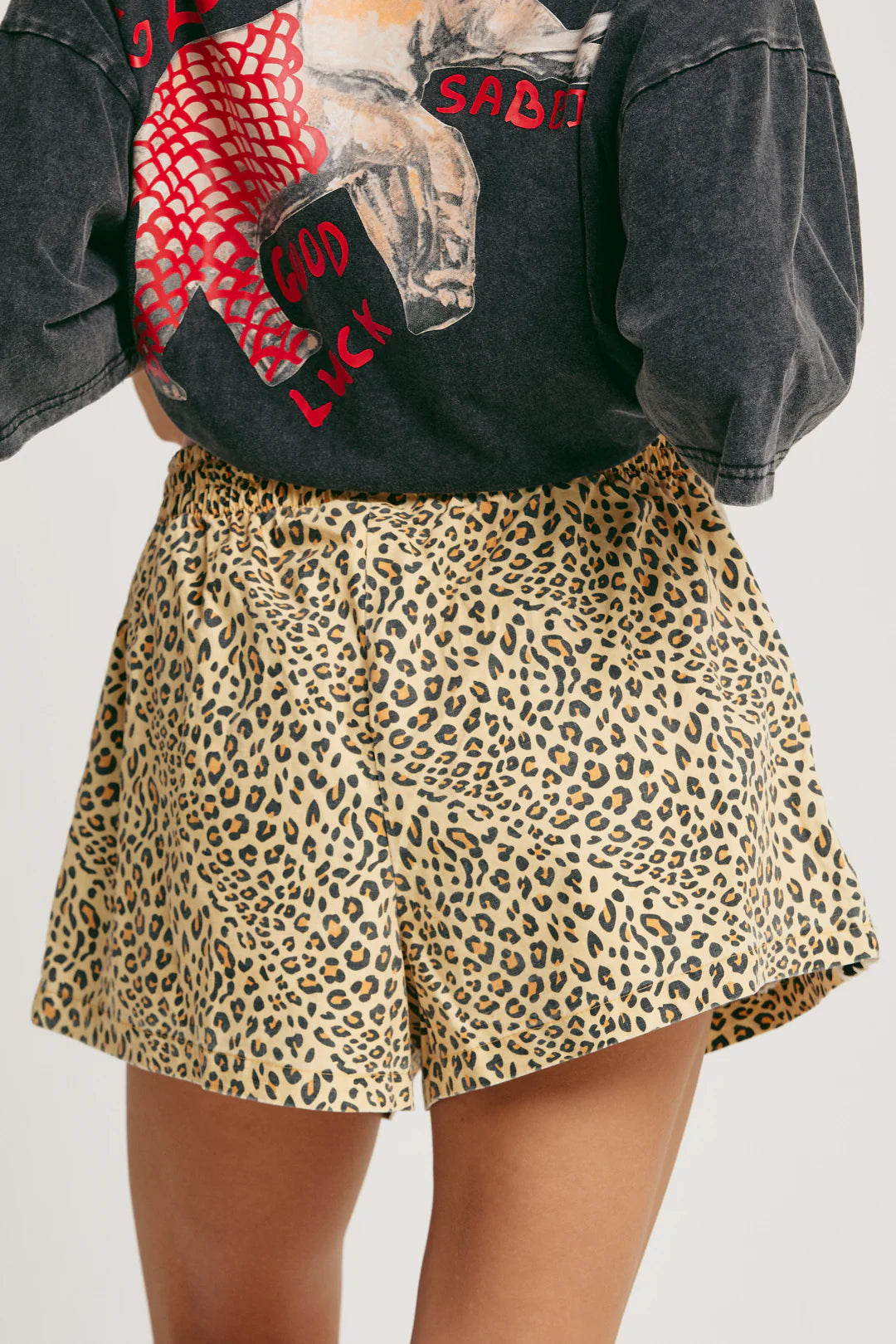 SABBI - Leopard Drill Mini Short
