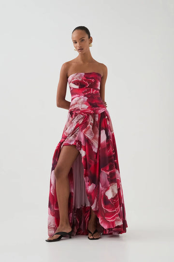 AJE - Flora Gown Maxi- Red Flora