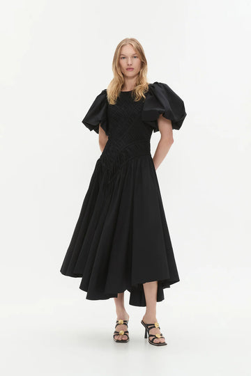 AJE - Wisteria Midi Dress - Black