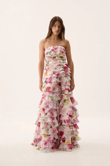 AJE - Fleur Pleated Gown - Floral