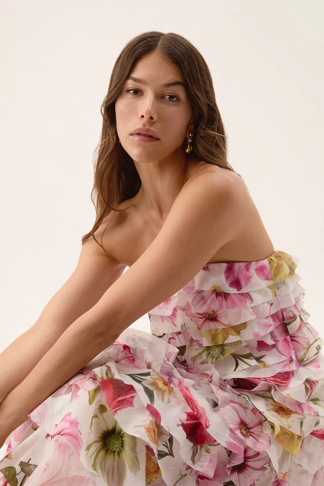 AJE - Fleur Pleated Gown - Floral