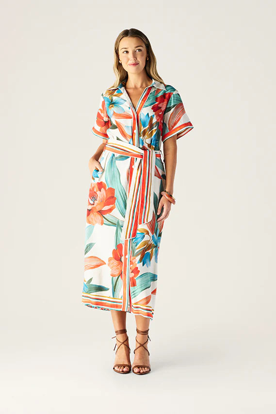 MOS The Label - Fiorina Print Shirt Dress