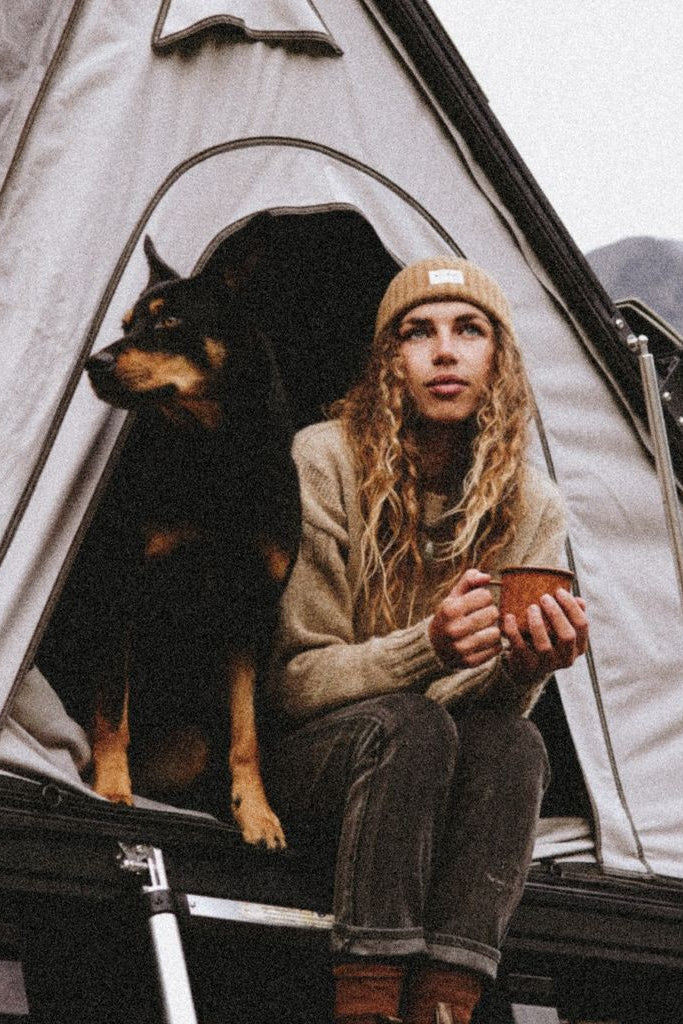 Will + Bear - Levi Winter Beanie - Olive Brown