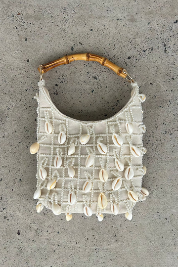 Aelia - Cowrie & Pearl Embellished Bag