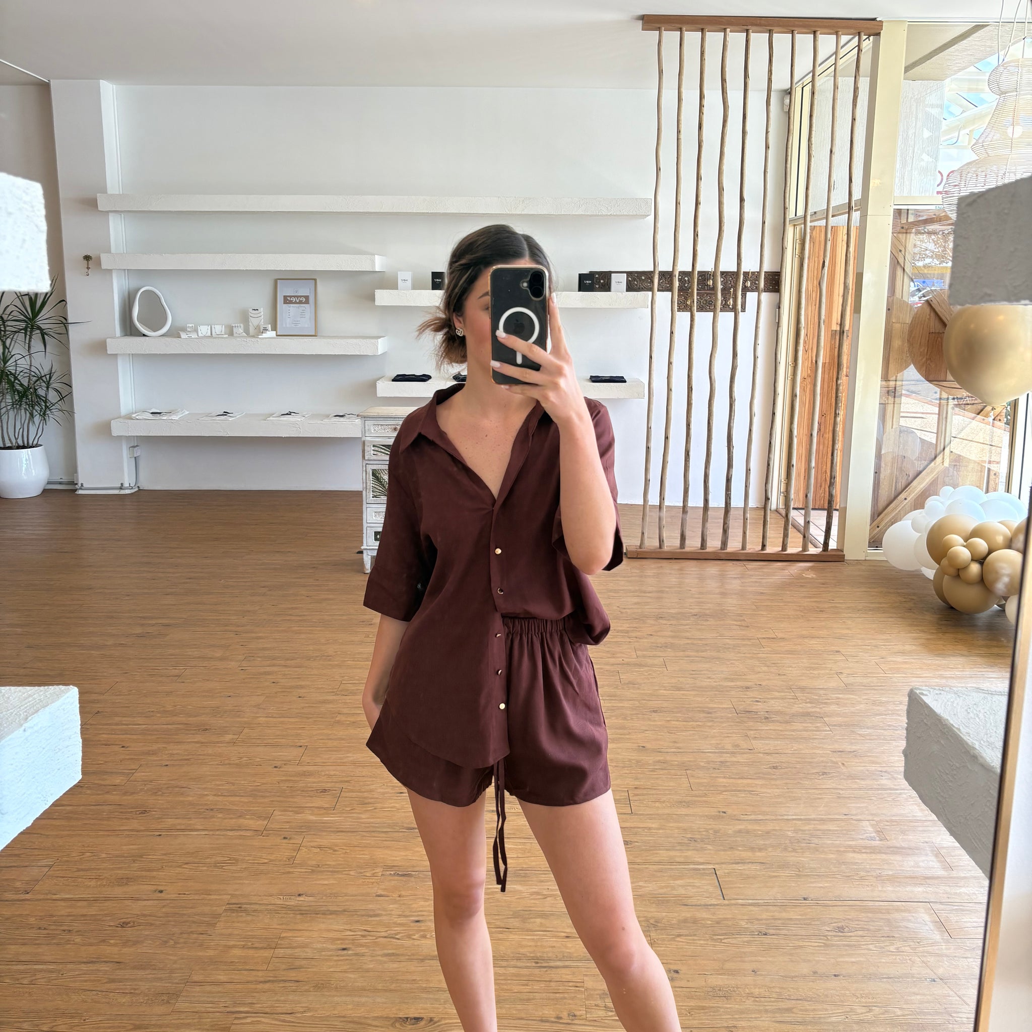 By Frankie - Chocolate short set