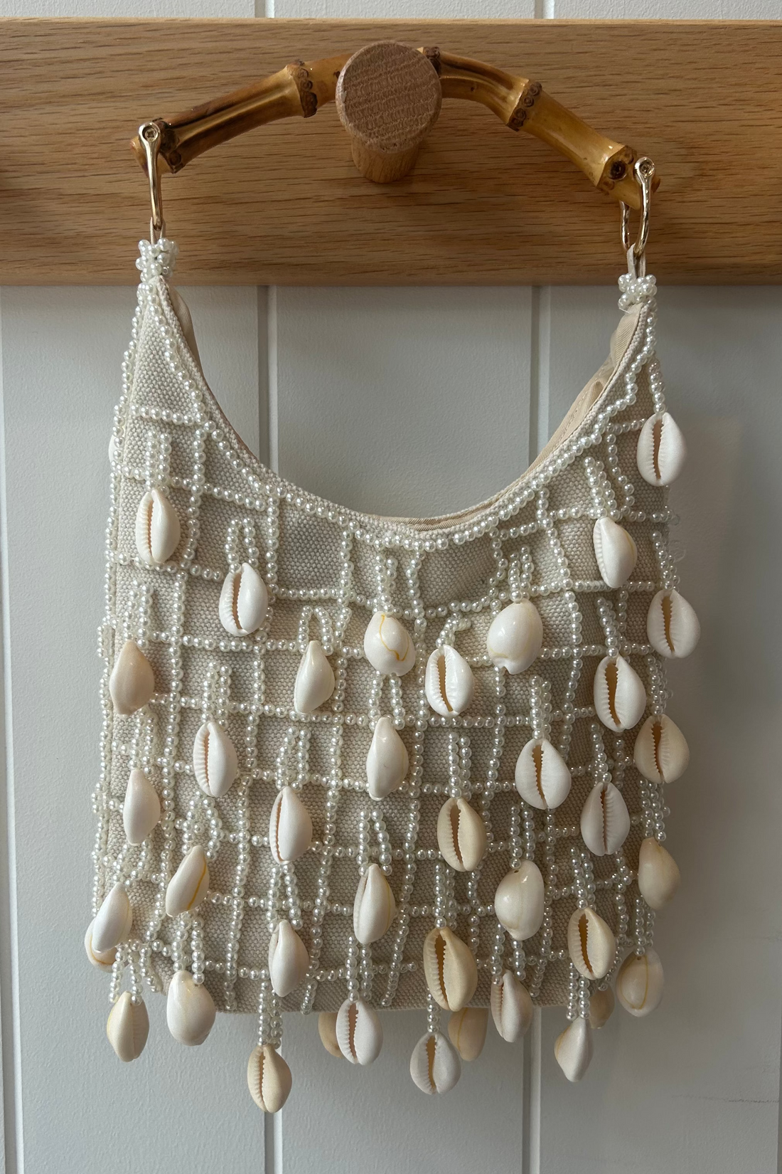 Aelia - Cowrie & Pearl Embellished Bag