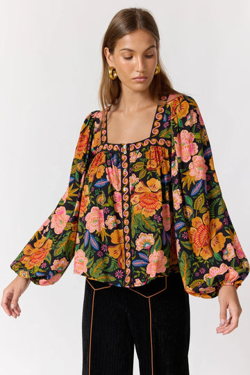 Nine Lives Bazaar - Rhiannon Blouse - Carnivale