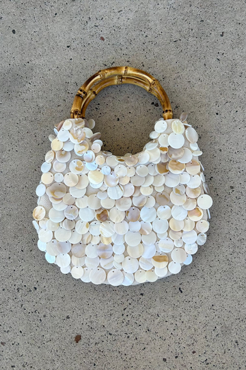 Aelia - The Amalfi Pearl Bamboo Bag