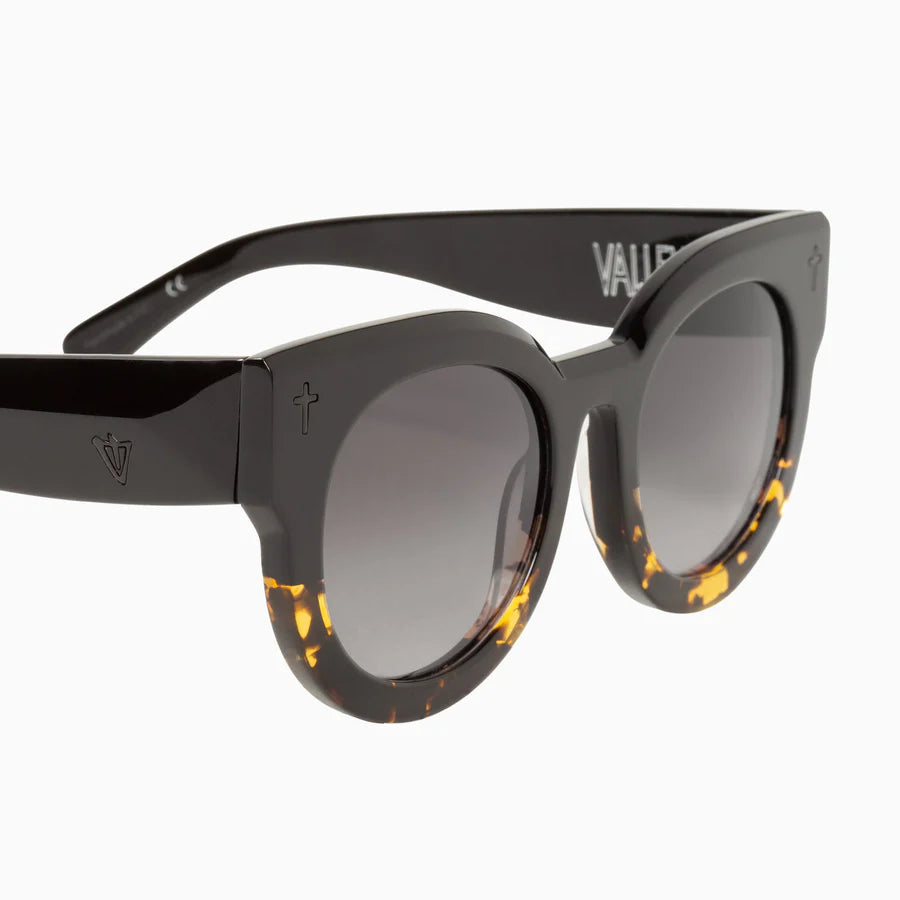 Valley Eyewear - A Dead Coffin Club - Black to Tort / Black Gradient Lens
