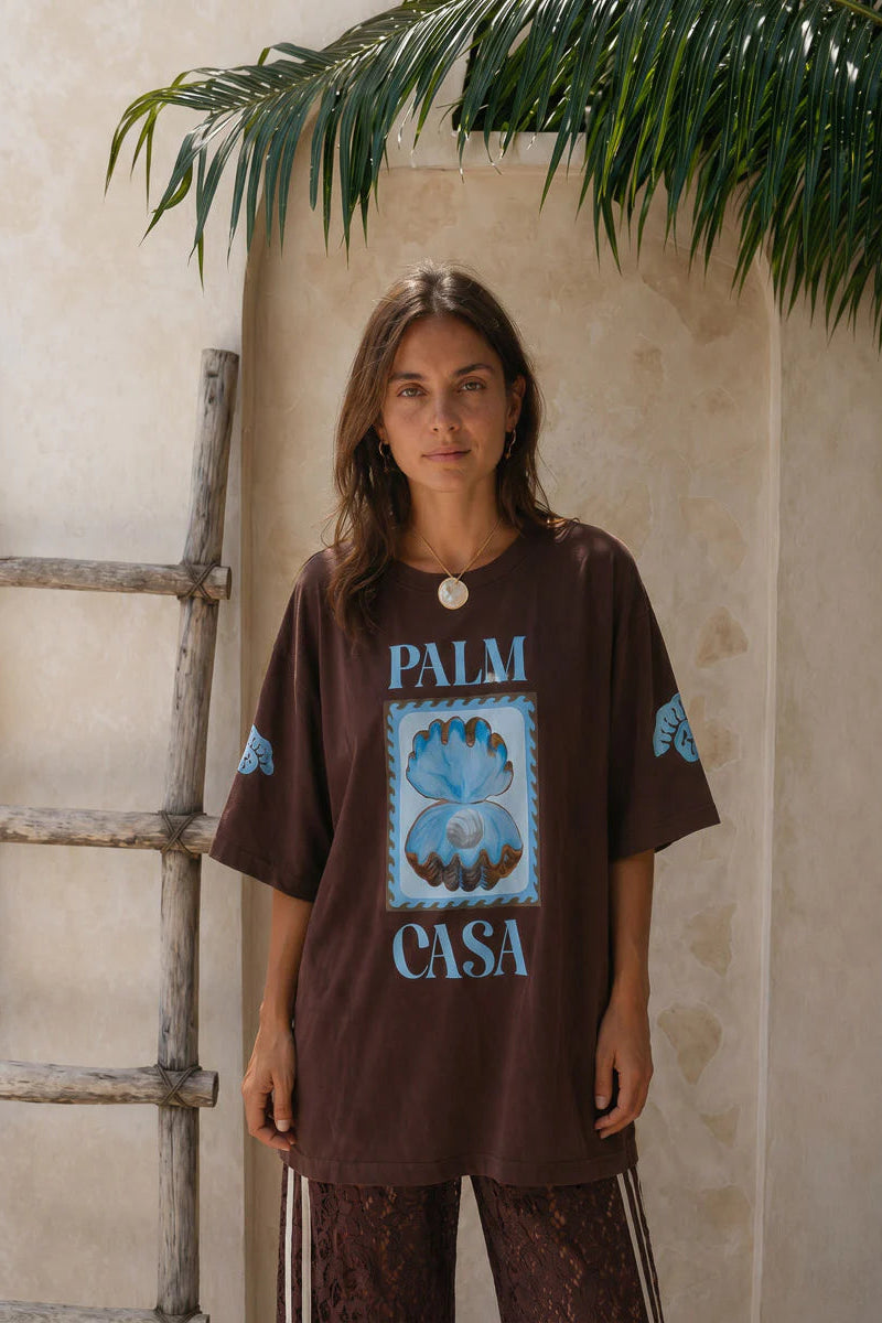 Palm Collective - Clam Shell T-Shirt - Brown