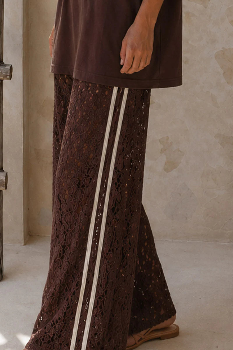 Palm Collective - Sidewalk Lace Pants - Brown
