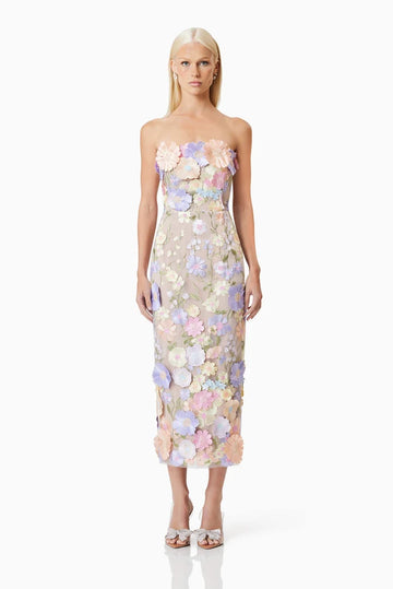 Elliatt - Helena Floral Midi - Purple Floral