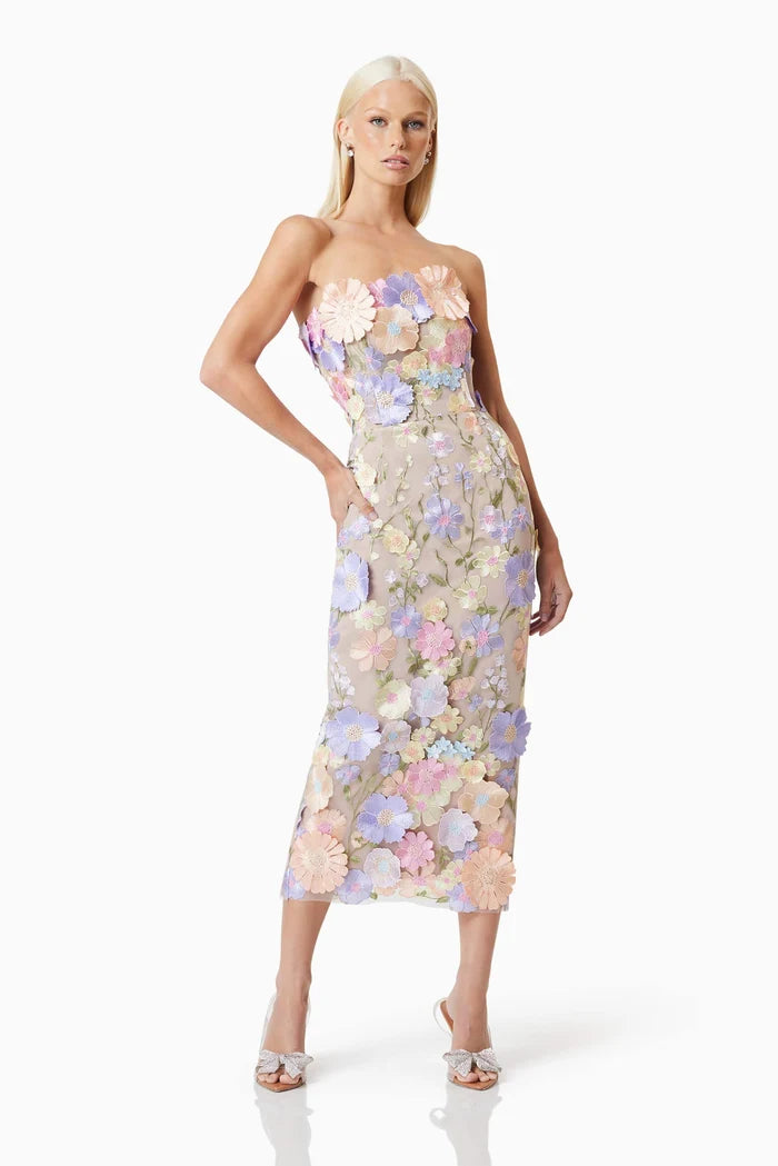 Elliatt - Helena Floral Midi - Purple Floral