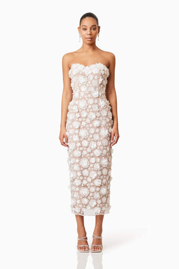 Elliatt - Bluebell Midi - White Flower