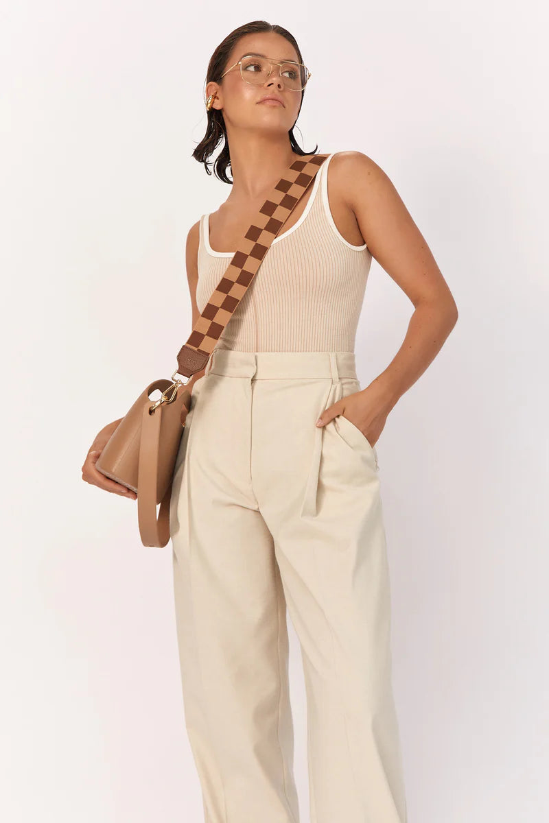 Nim The Label - Shoulder Strap - Cocoa Check