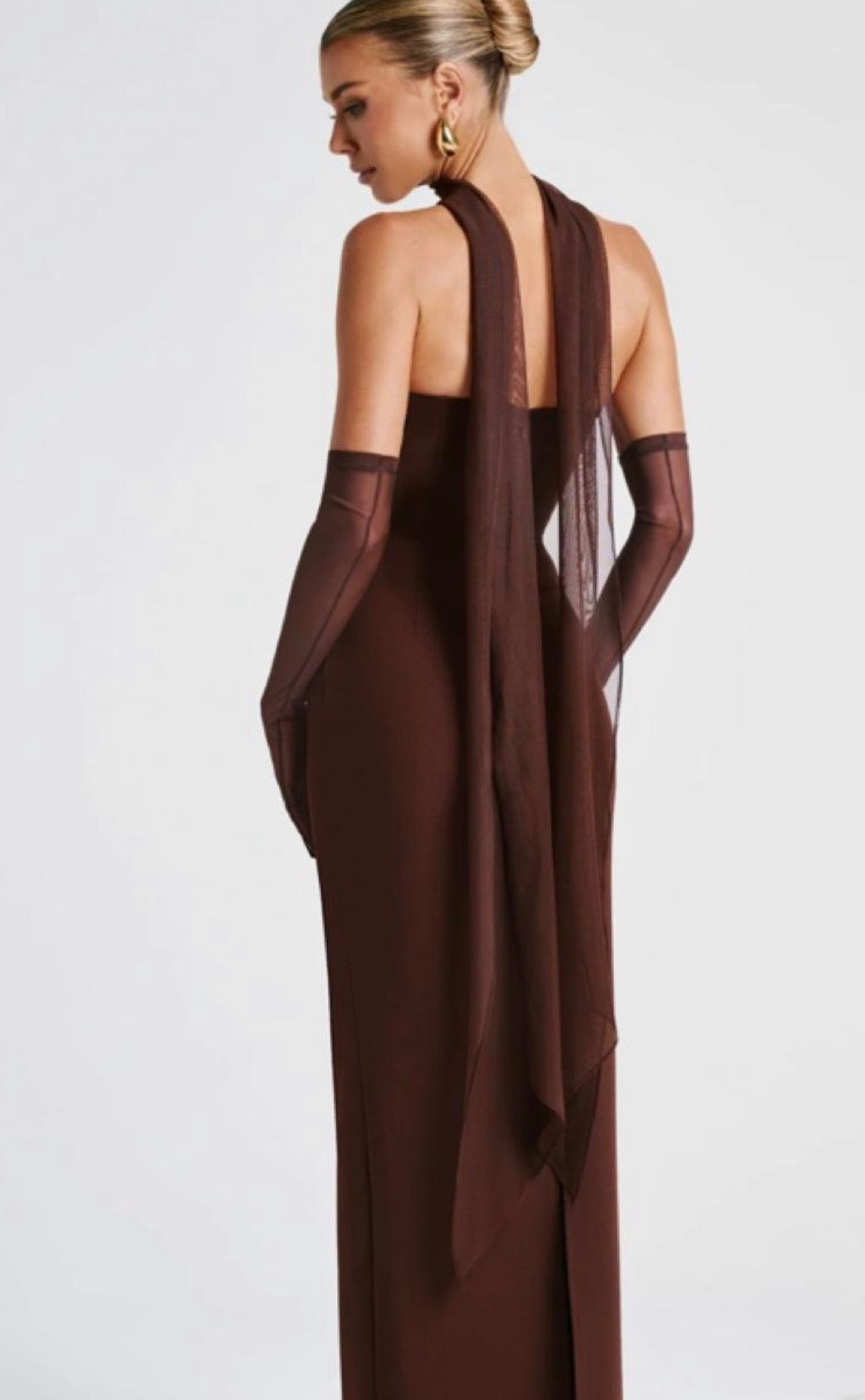 Babyboo - Yulia Maxi Dress - Plum Brown