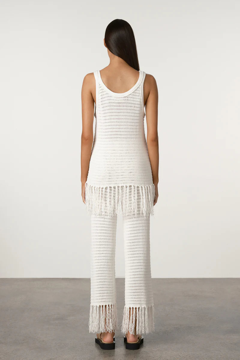 Zulu and Zephyr - Crochet Pant - White