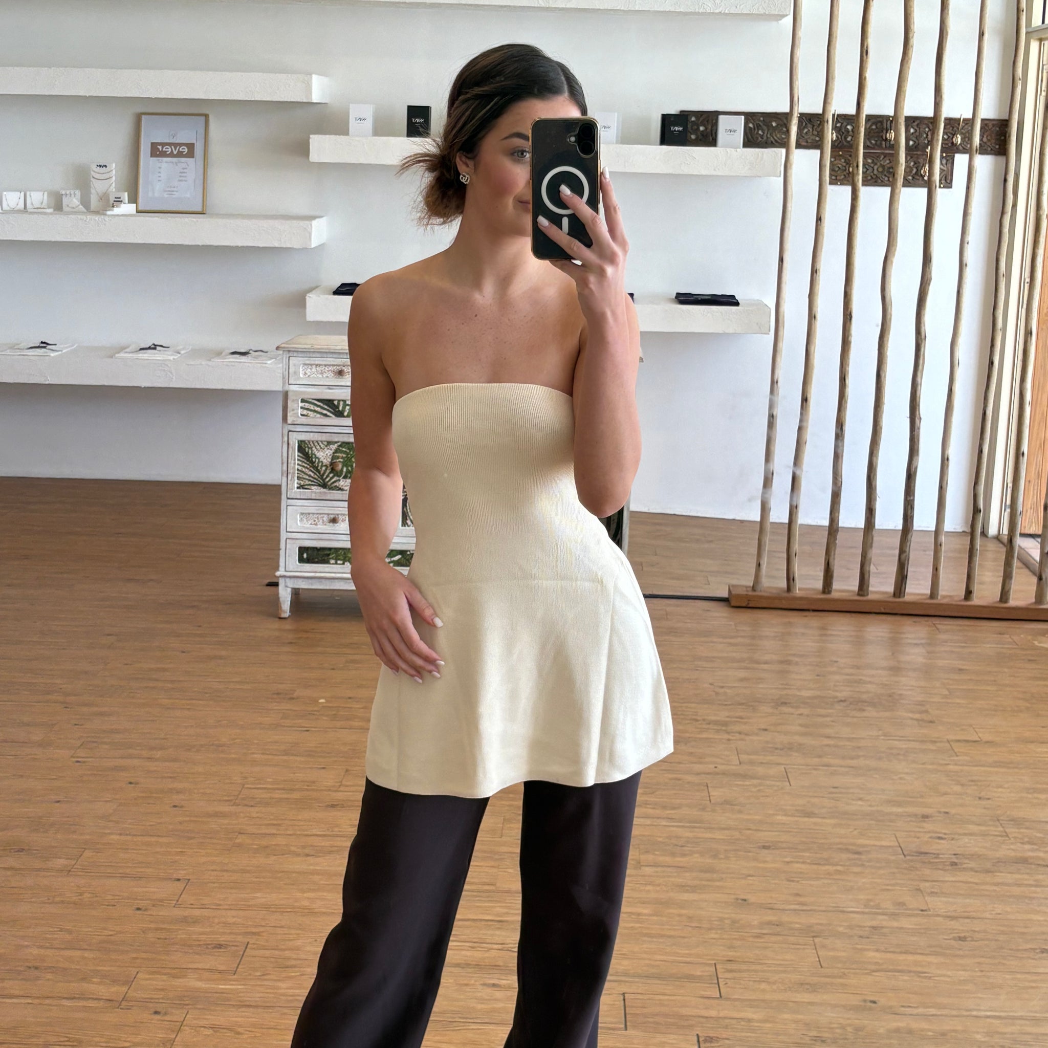 By Frankie - Cream Tube Top