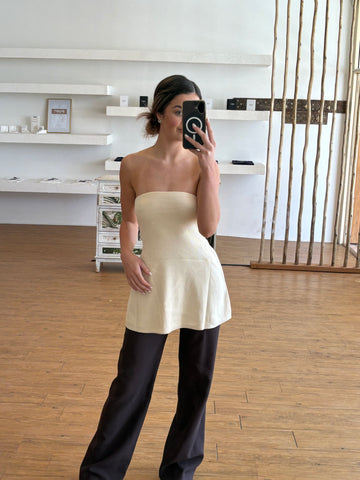 By Frankie - Cream Tube Top
