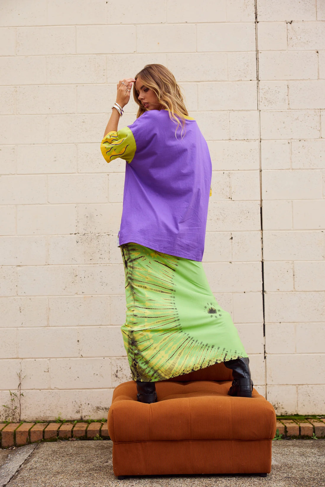 Only Lovers Left MOTO TEE PURPLE