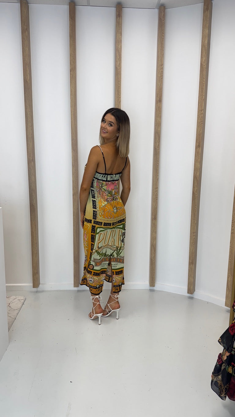 Lets Chase Rainbows Square Neck Cami Midi - Hire Product Rentals Pro