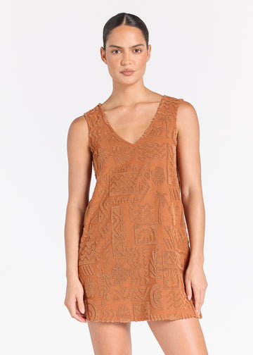 Poolside Paradiso - Mai Tai Dress - Cinnamon