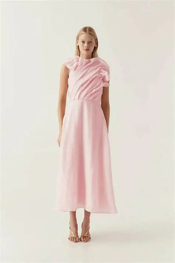 AJE - Genesis Midi Dress - Pink
