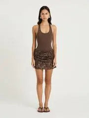 Benni - Ariel Mini Dress - Brown