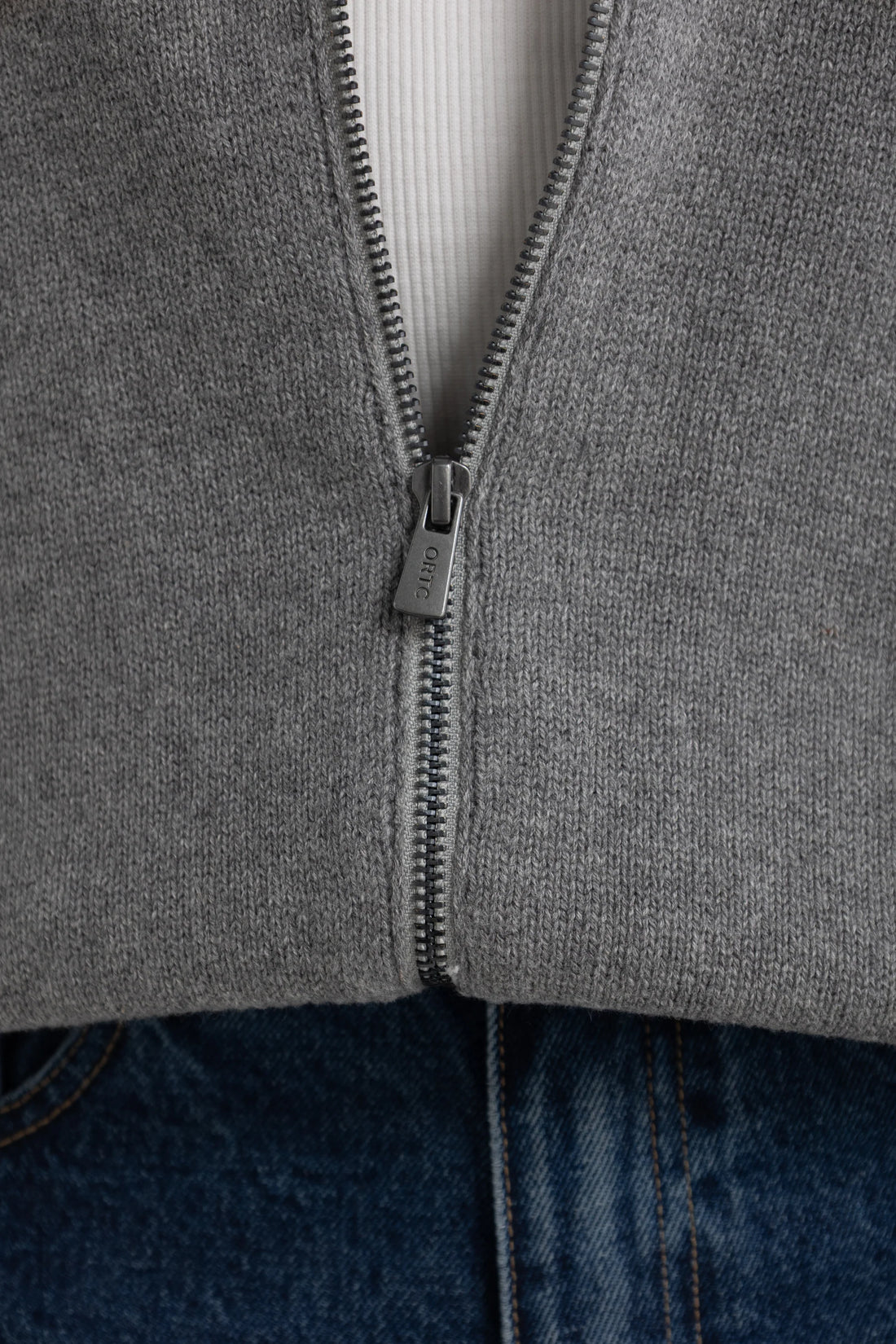 ORTC - Astrid Knit Jacket - Charcoal Marle