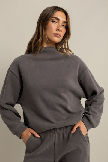 ORTC - Ava High Neck Jumper - Espresso