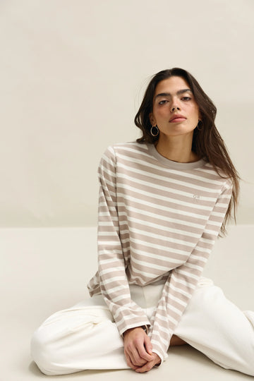 ORTC - Clara Long Sleeve T-Shirt - Taupe
