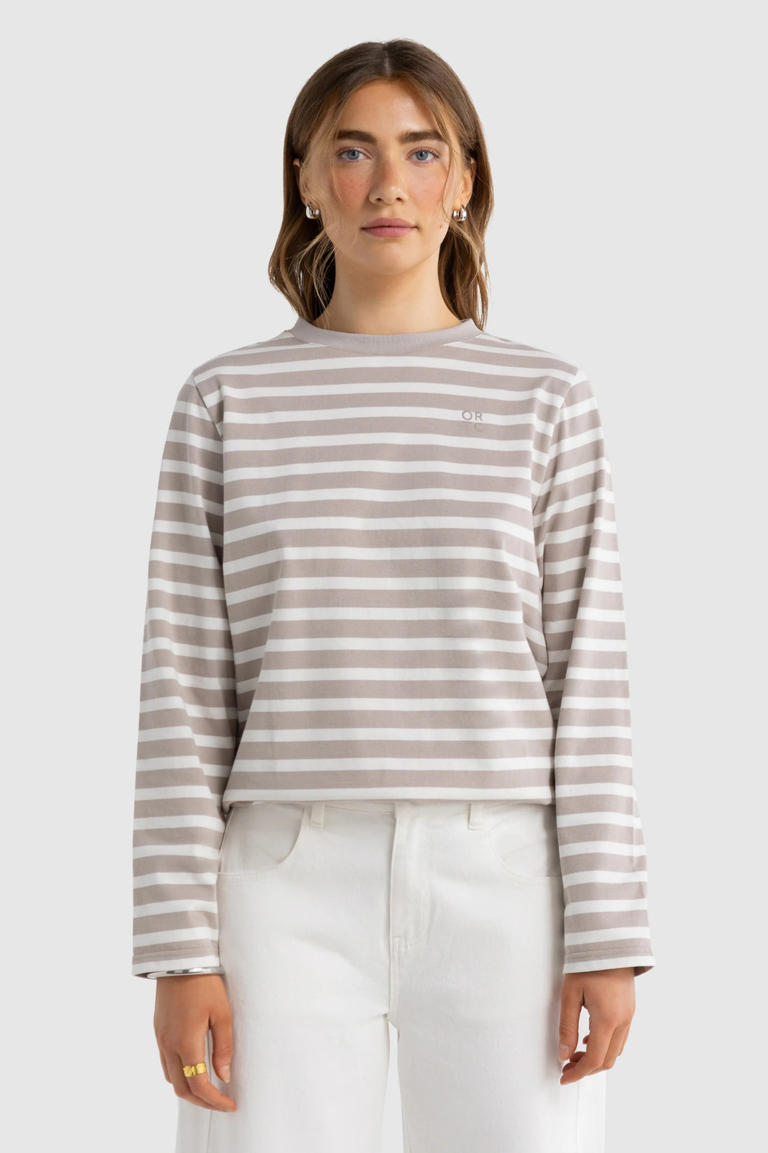 ORTC - Clara Long Sleeve T-Shirt - Taupe