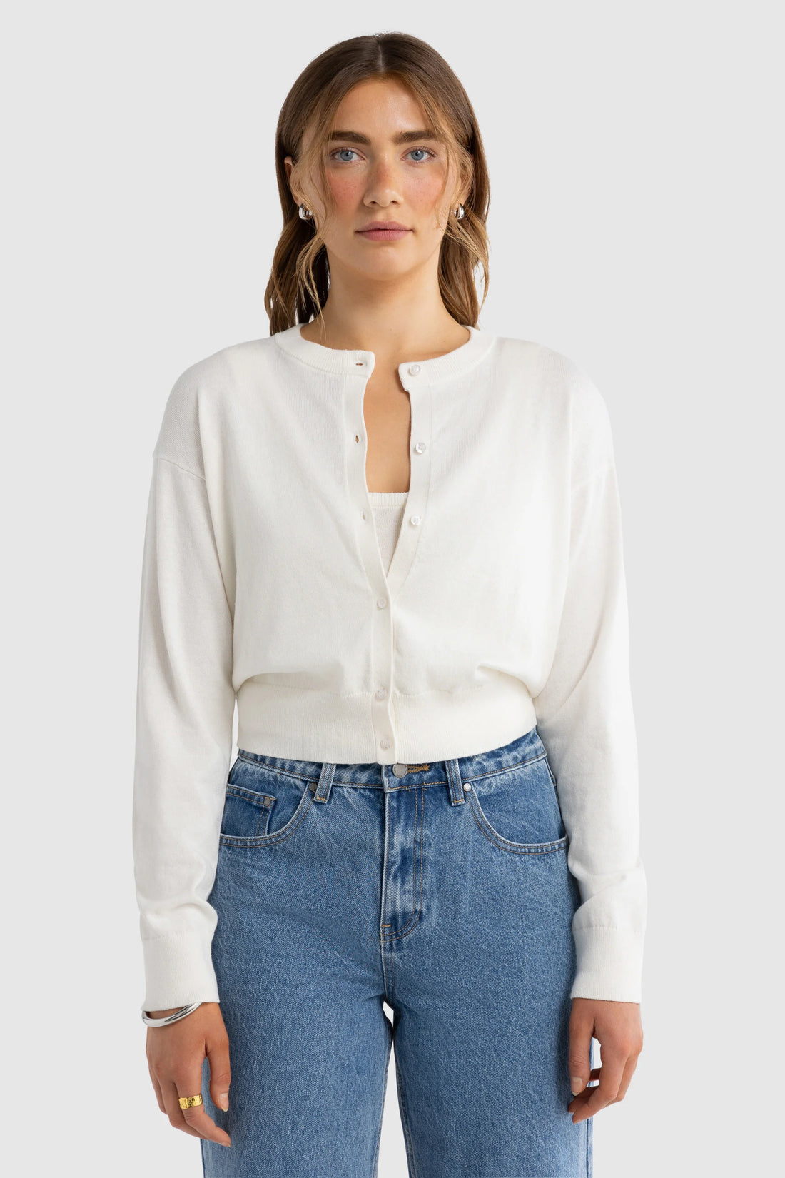 ORTC - Kingston Knit Cardigan - White