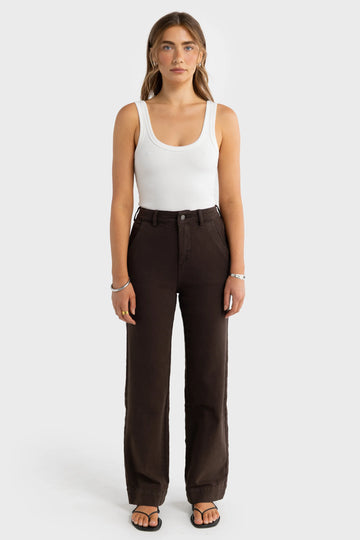 ORTC - Lottie Straight Leg Pant - Carob