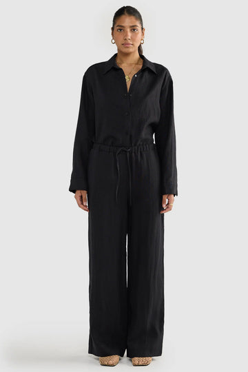 ORTC - Luna Linen Pants - Black