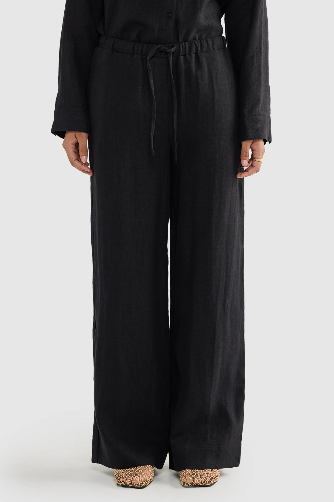 ORTC - Luna Linen Pants - Black
