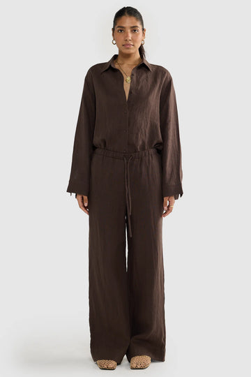 ORTC - Luna Linen Pants - Carob