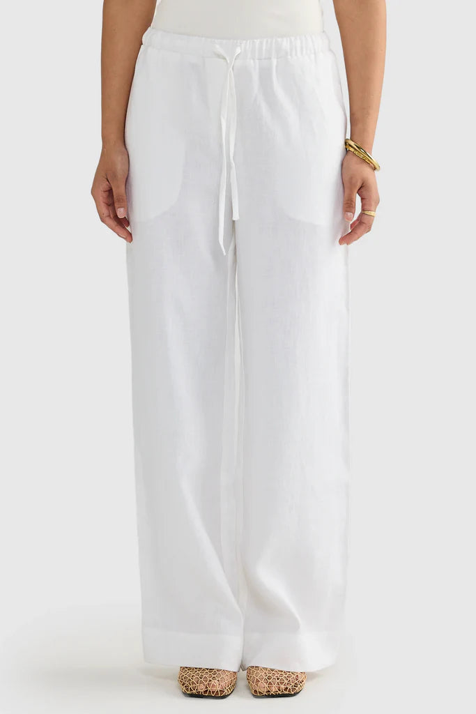ORTC - Luna Linen Pants - White