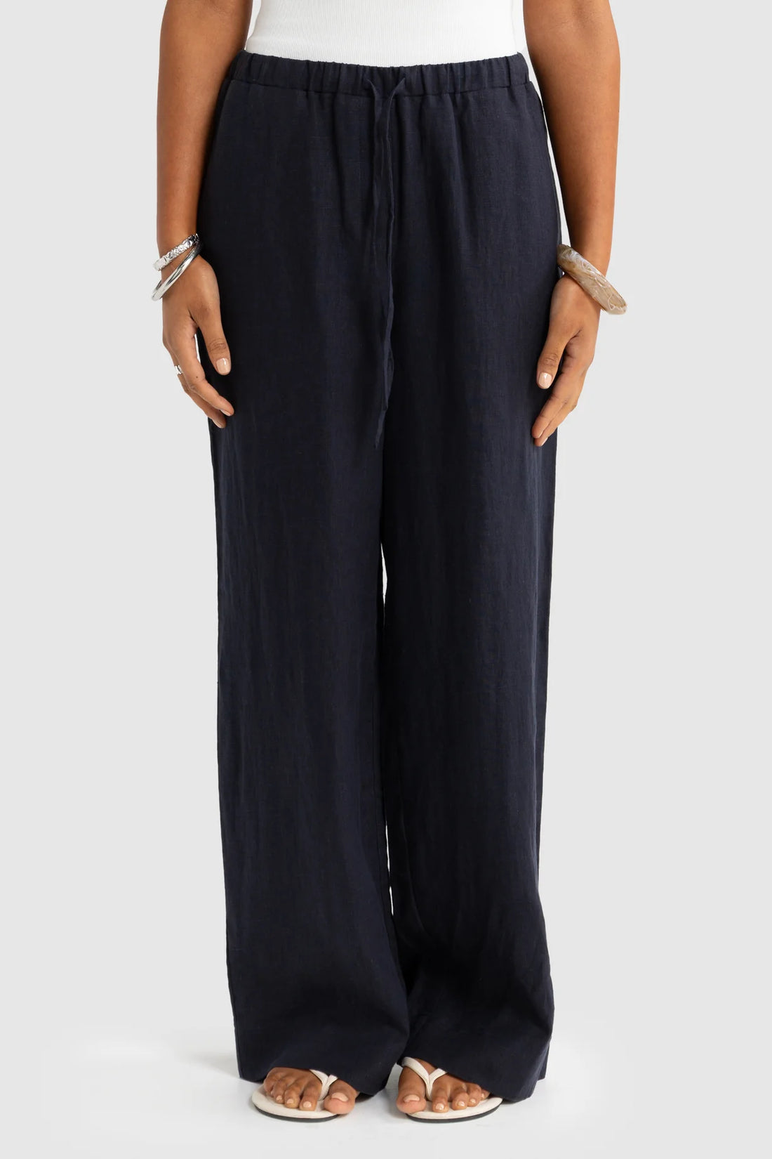 ORTC - Luna Linen Pant - French Navy