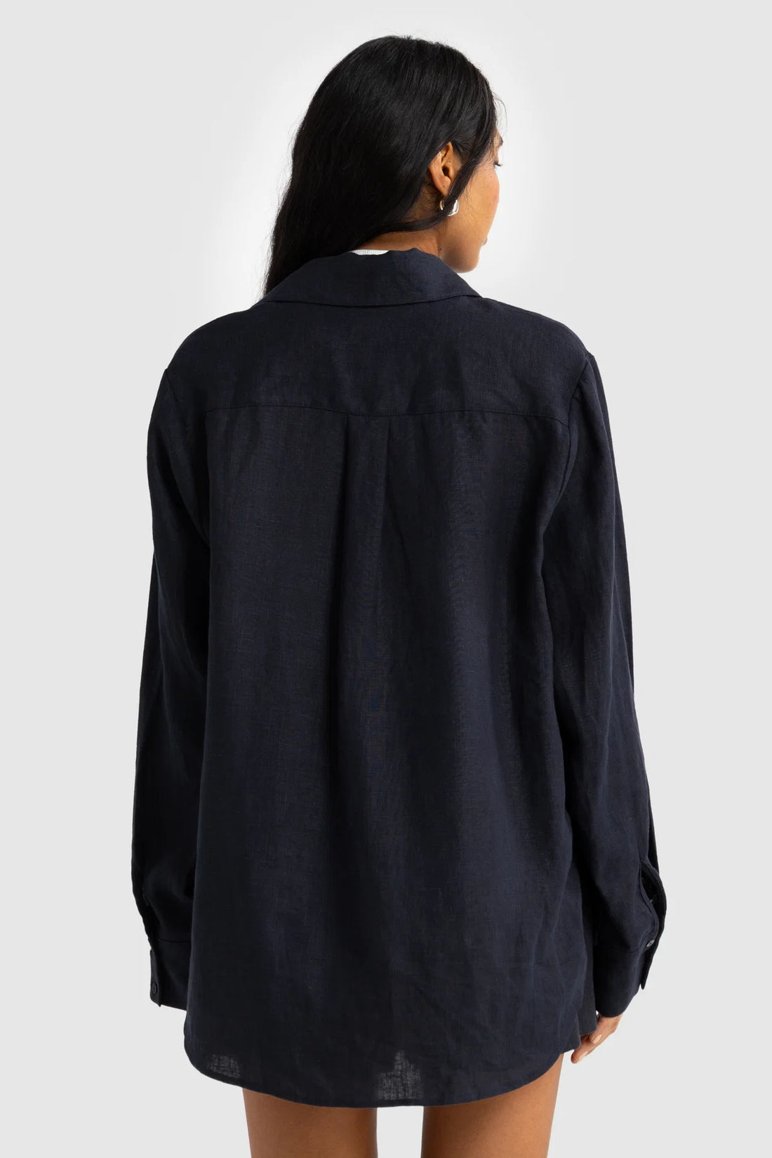ORTC - Luna Linen Shirt - French Navy