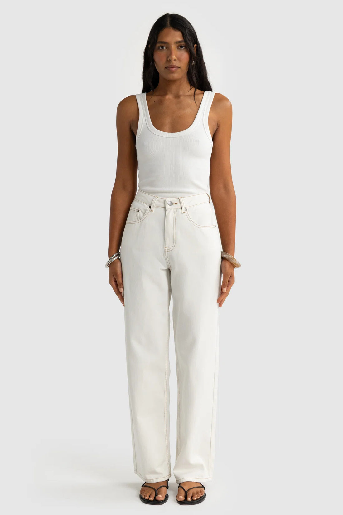 ORTC - Willow Denim Relaxed Jean - White