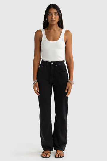 ORTC - Willow Denim Straight Leg Jean - Washed Black