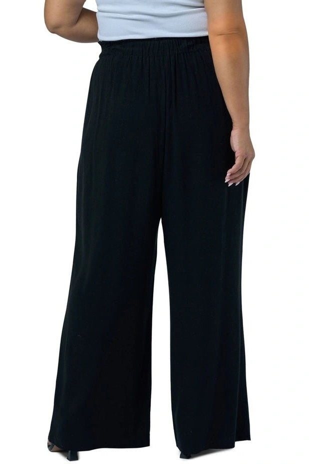 Something 4 Olivia - Sunday Linen Pants - Black